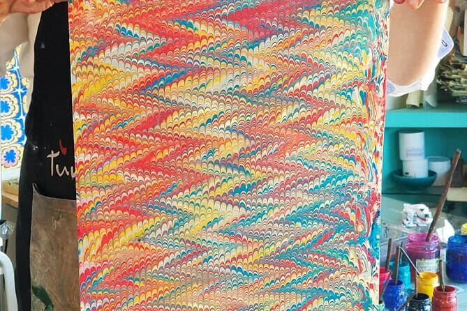 Turkish Marbling Paper Art Workshop - The instructors: Betül and Ali, and why their teaching style works